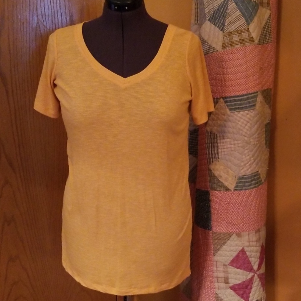 🌻🌻Roaman's‎ Peachy Ribbed Tunic🌻🌻